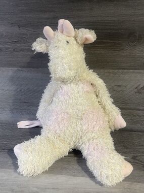 Jellycat Baby Junglie Bunglie Giraffe 16" Pink White Cream Jungly Plush Shaggy